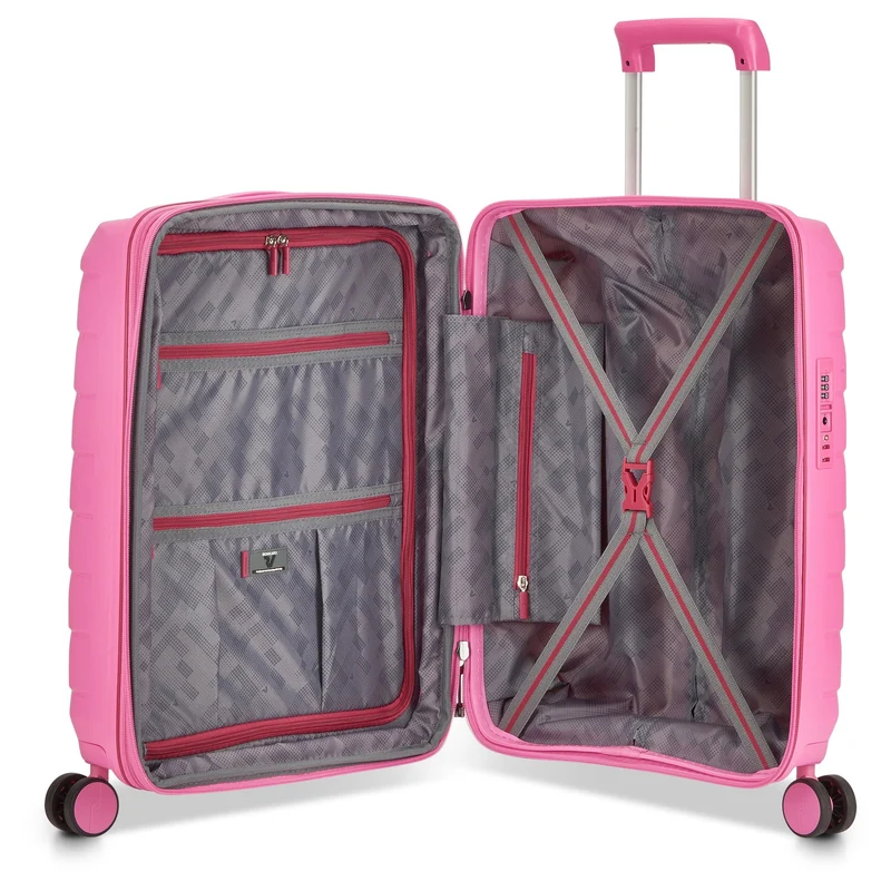 Roncato Skyline 2.0 - Trolley de cabina con 4 ruedas S 55 cm expandible (pink)