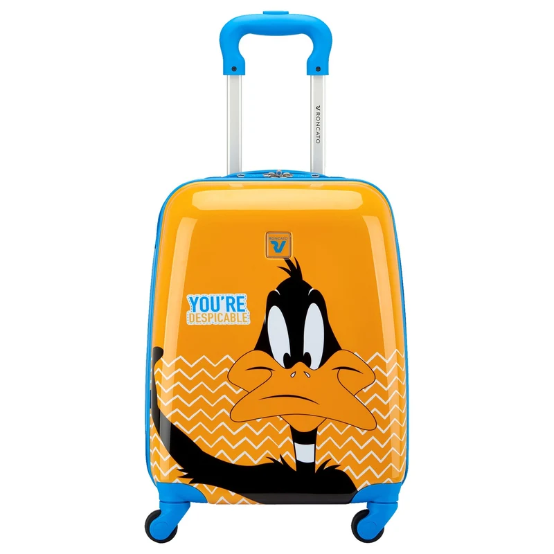 Roncato Looney Tunes Kids - Trolley infantil de 4 ruedas 44 cm (Daffy Duck Arancio)