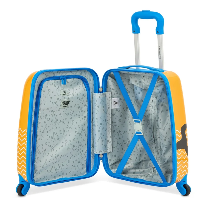 Roncato Looney Tunes Kids - Trolley infantil de 4 ruedas 44 cm (Daffy Duck Arancio)