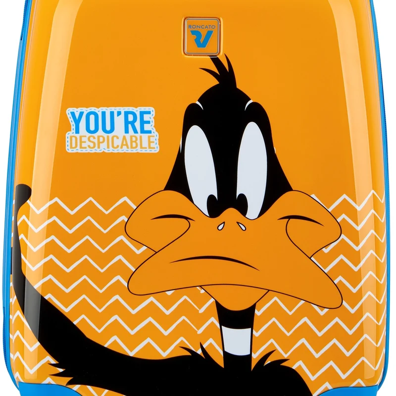 Roncato Looney Tunes Kids - Trolley infantil de 4 ruedas 44 cm (Daffy Duck Arancio)