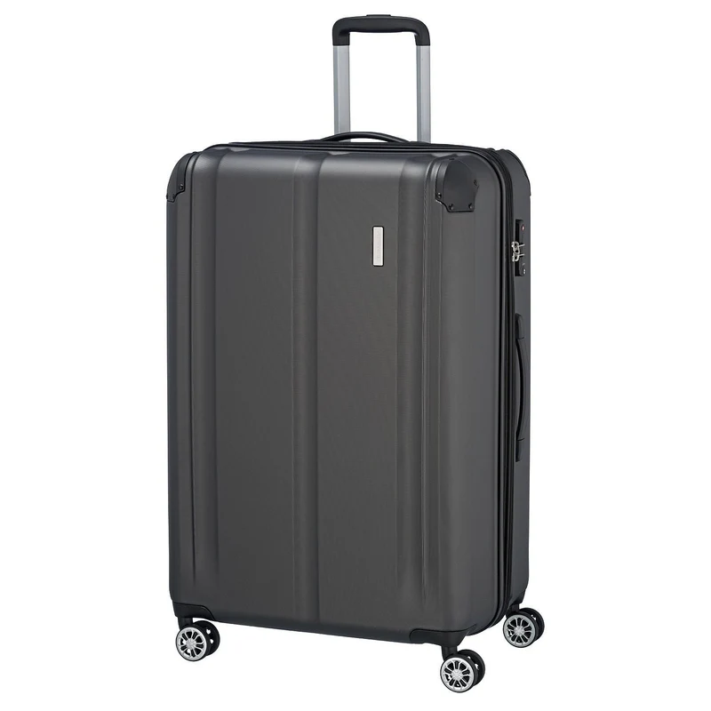 Travelite City - Trolley de 4 ruedas erw. L 77 cm (anthrazit)