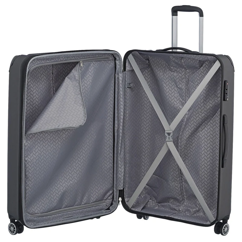 Travelite City - Trolley de 4 ruedas erw. L 77 cm (anthrazit)