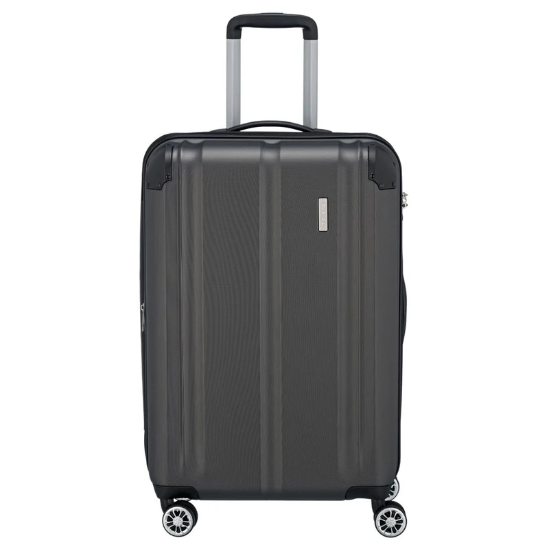 Travelite City - Trolley de 4 ruedas erw. M 68 cm (anthrazit)