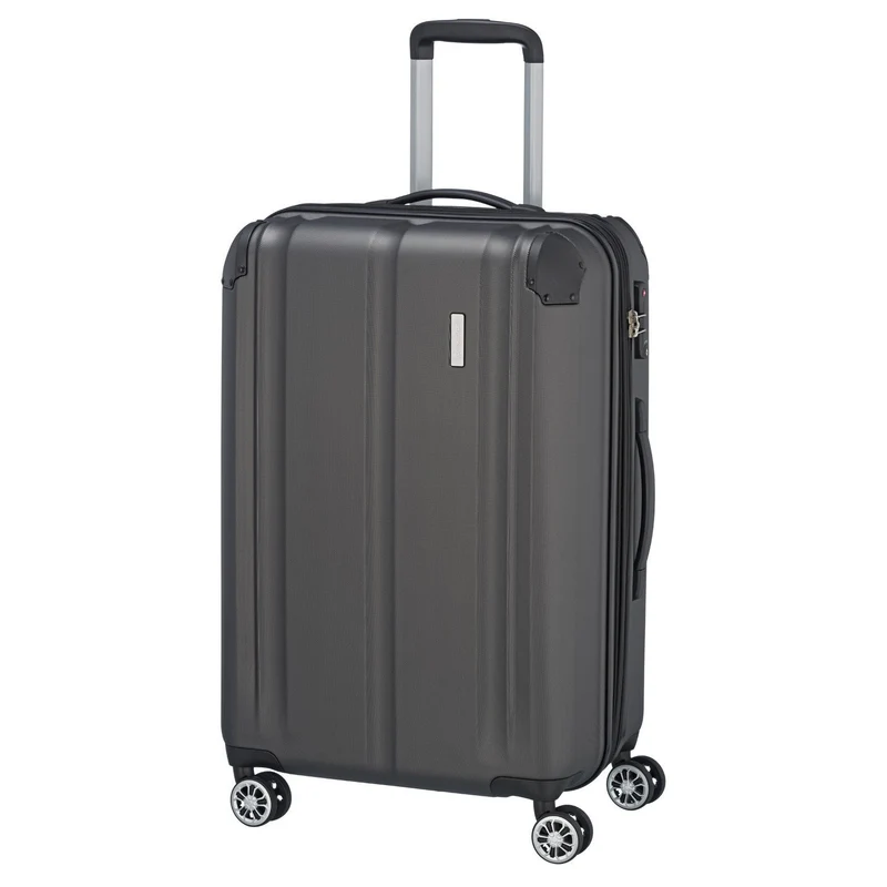 Travelite City - Trolley de 4 ruedas erw. M 68 cm (anthrazit)