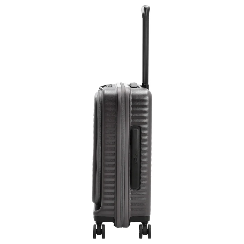 Echolac Celestra FA - Trolley de cabina con 4 ruedas 14" S 55 cm expandible USB (dark grey)
