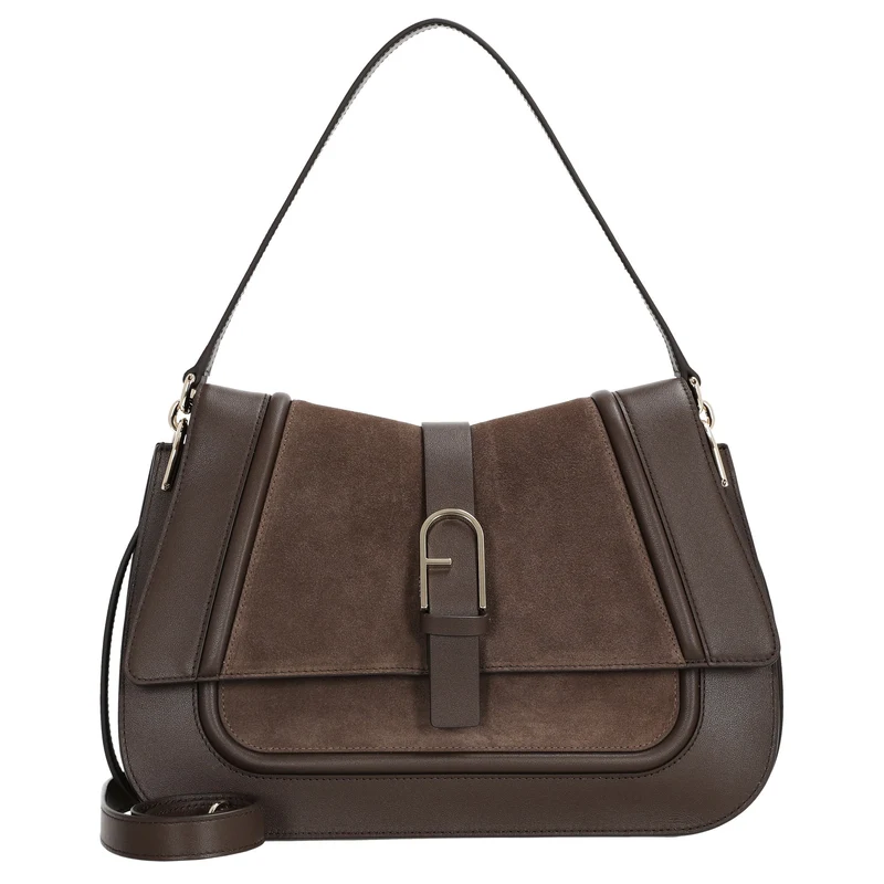 Furla Flow L - Bolso bandolera 33 cm (color espresso)