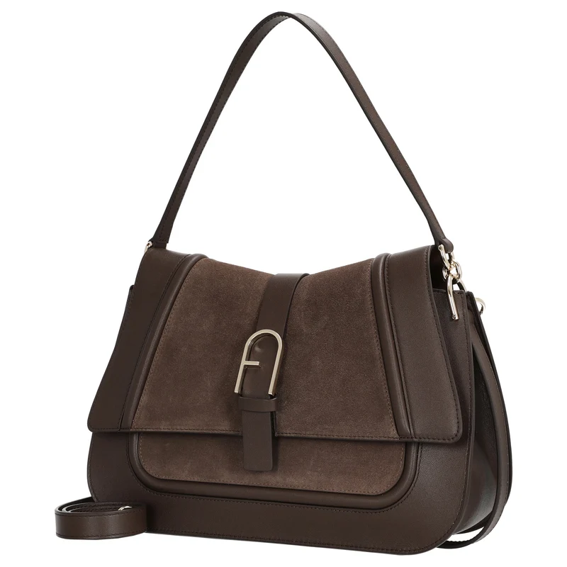 Furla Flow L - Bolso bandolera 33 cm (color espresso)