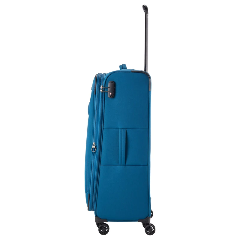 Travelite Chios - Trolley de 4 ruedas L 78 cm expandible (petrol)