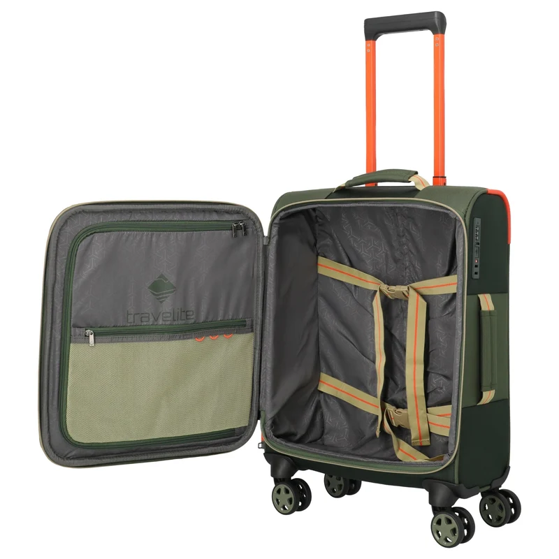 Travelite Color Craze - Trolley de cabina con 4 ruedas S 55 cm (oliv)