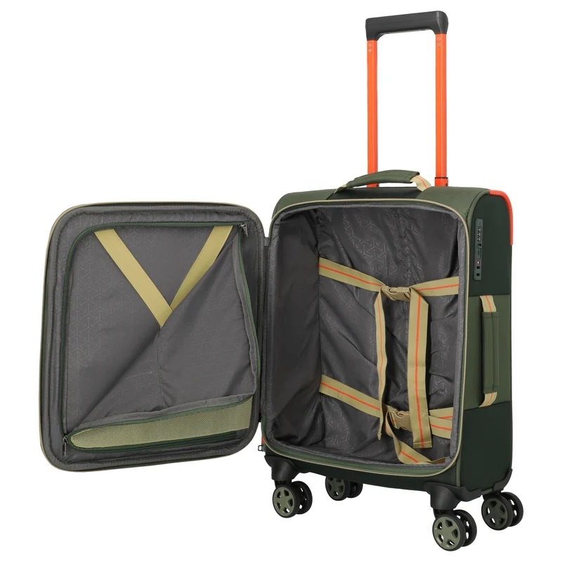 Travelite Color Craze - Trolley de cabina con 4 ruedas S 55 cm (oliv)