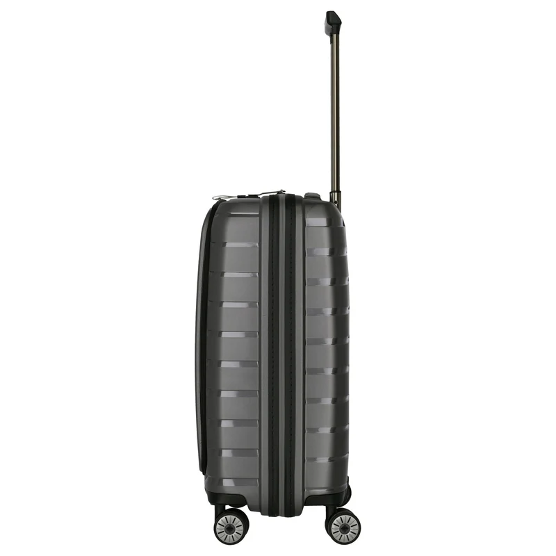 Travelite Air Base - Trolley de cabina con 4 ruedas y bolsillo delantero S 55 cm (anthracite)