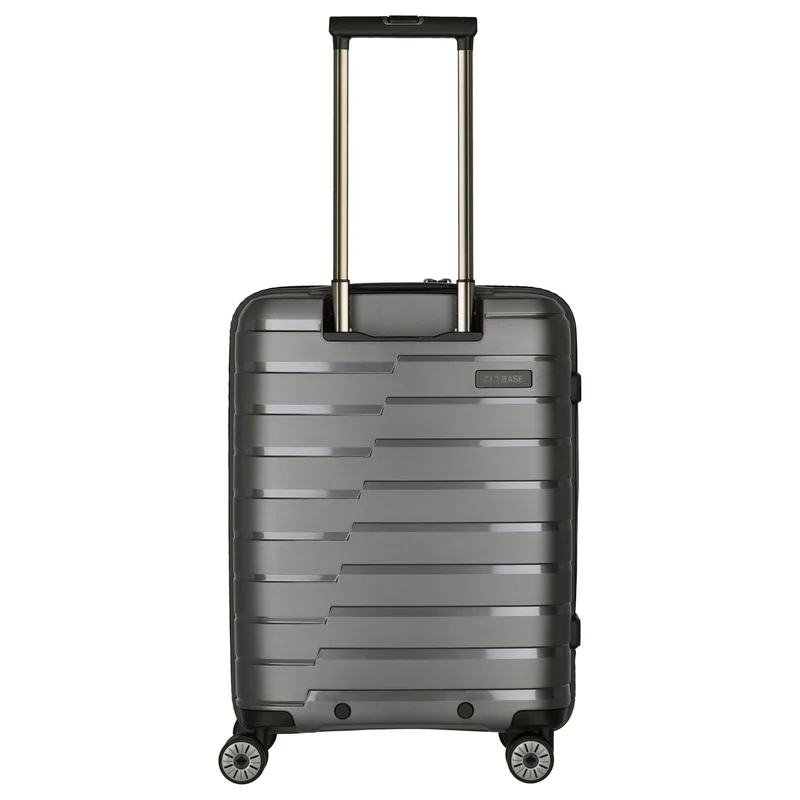 Travelite Air Base - Trolley de cabina con 4 ruedas y bolsillo delantero S 55 cm (anthracite)