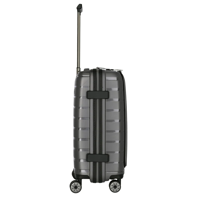 Travelite Air Base - Trolley de cabina con 4 ruedas y bolsillo delantero S 55 cm (anthracite)