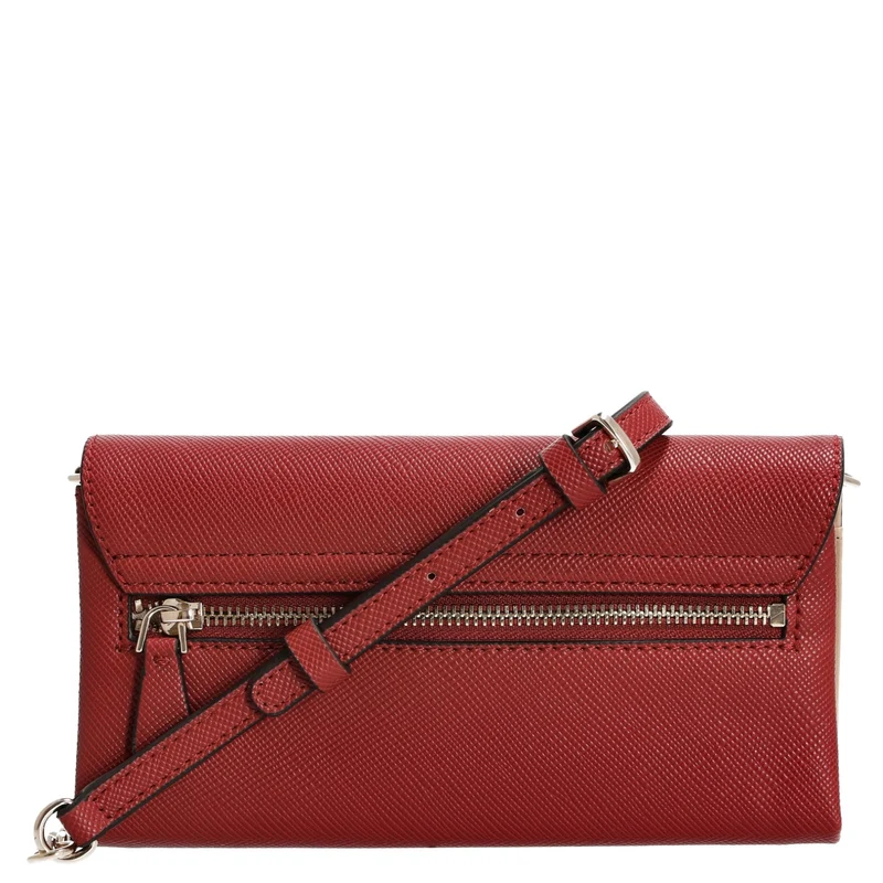 Guess Noelle II Xbody Flap - Bolso bandolera 21 cm (garmet)