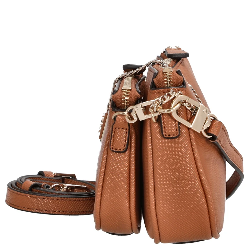 Guess Noelle II DBL Pouch - Bolso bandolera 24 cm (light cognac)