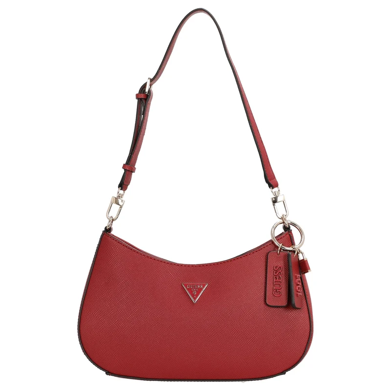 Guess Noelle II Top Zip - Bolso de hombro 28 cm (color: garnet)