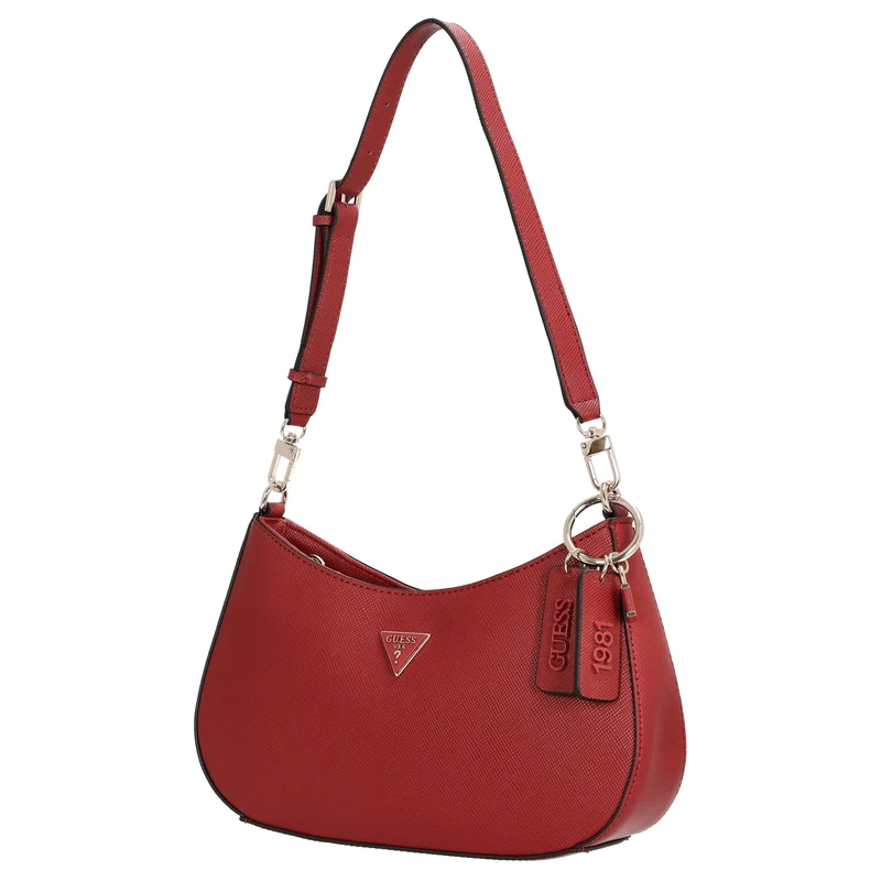 Guess Noelle II Top Zip - Bolso de hombro 28 cm (color: garnet)