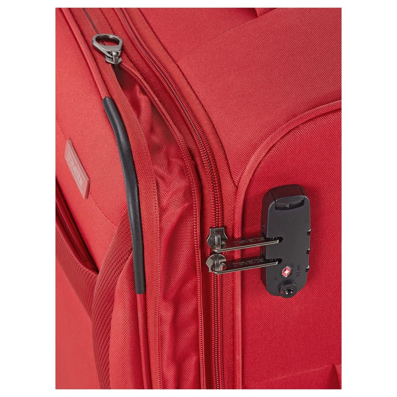 Travelite Chios - Trolley de 4 ruedas M 67 cm expandible (rot)