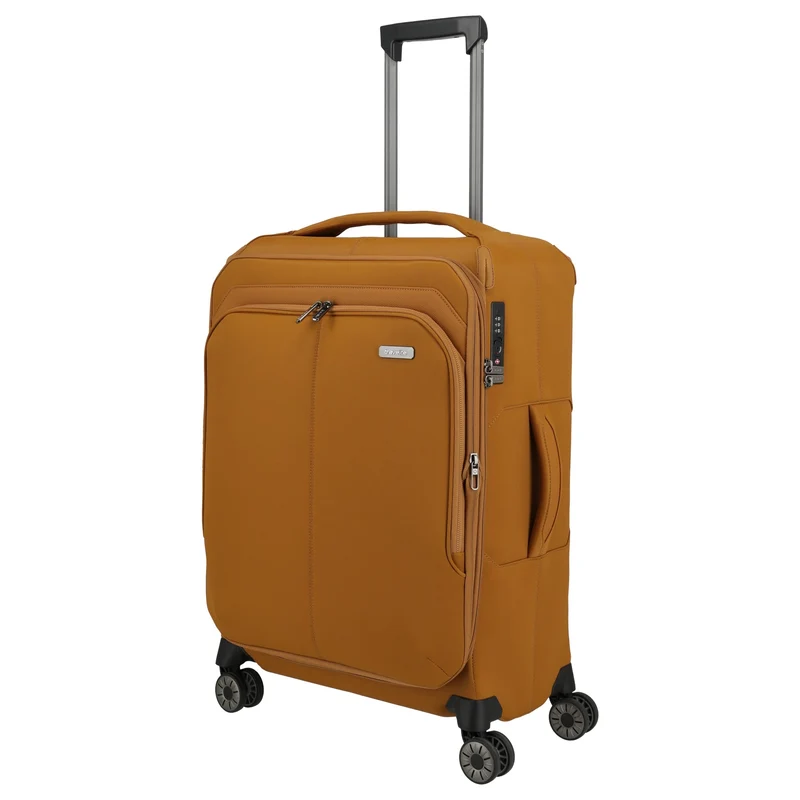 Travelite Priima - Trolley de 4 ruedas M 68 cm (curry)