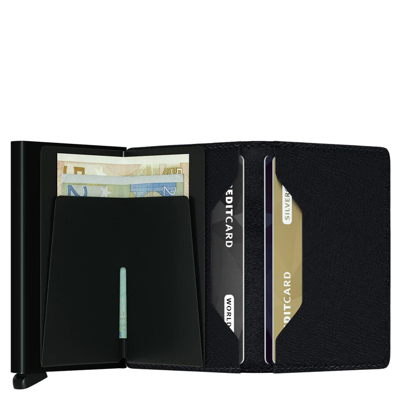 Secrid Crisple Slimwallet - Cartera RFID 6.8 cm (black)