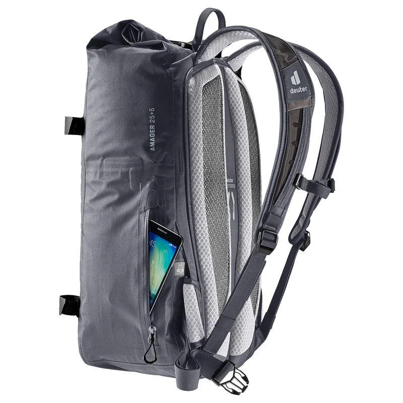 Deuter Amager 25+5 - mochila impermeable para bicicleta 15" 48 cm (graphite)