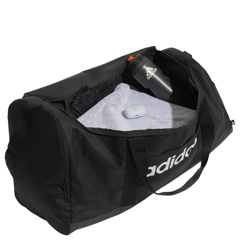 adidas Linear - Bolsa deportiva L 65 cm (black/black/white)