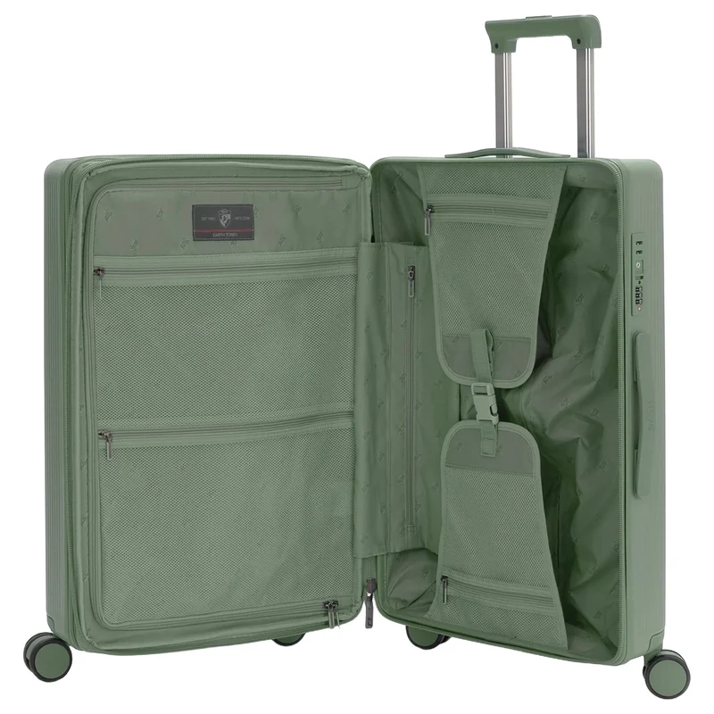 Heys Earth Tones - Trolley de 4 ruedas M 66 cm expandible (moss)