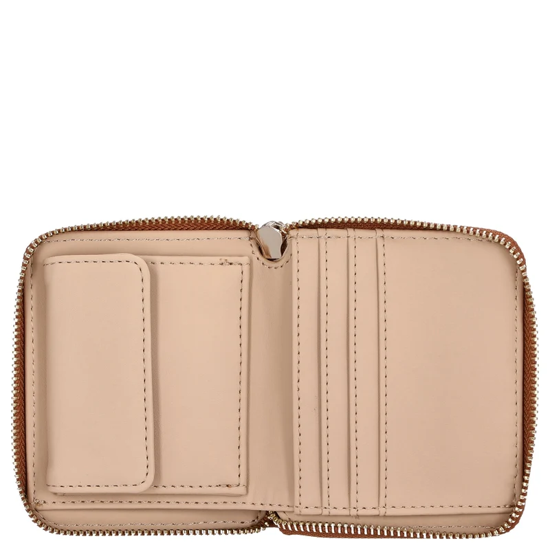 Guess Laurel II SLG Small Zip Around - Cartera (cognac)