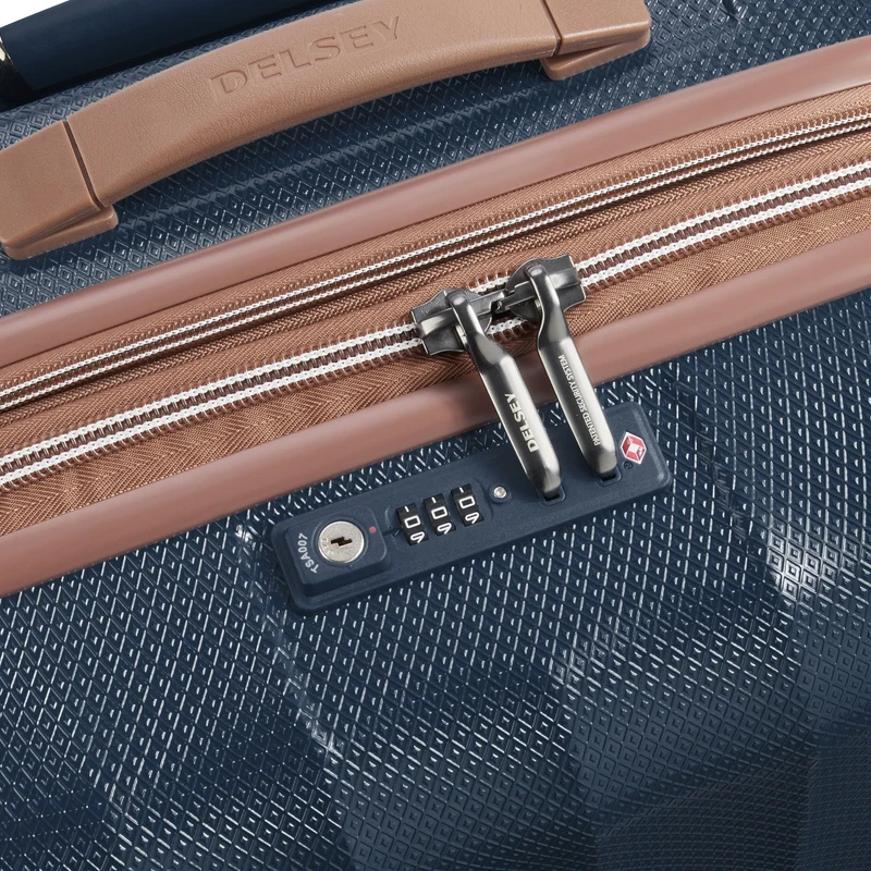Delsey Paris Carrousel - Trolley de 4 ruedas 67 cm expandible (marineblau)