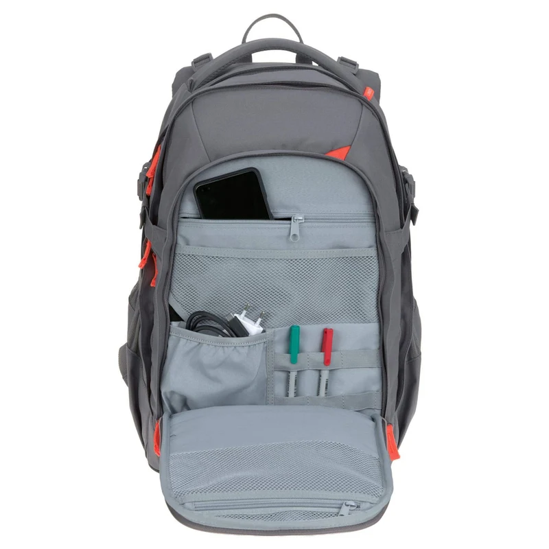 Lässig Bold Origin - Mochila escolar 46.5 cm (Anthracite/Grey)
