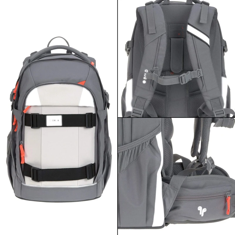Lässig Bold Origin - Mochila escolar 46.5 cm (Anthracite/Grey)