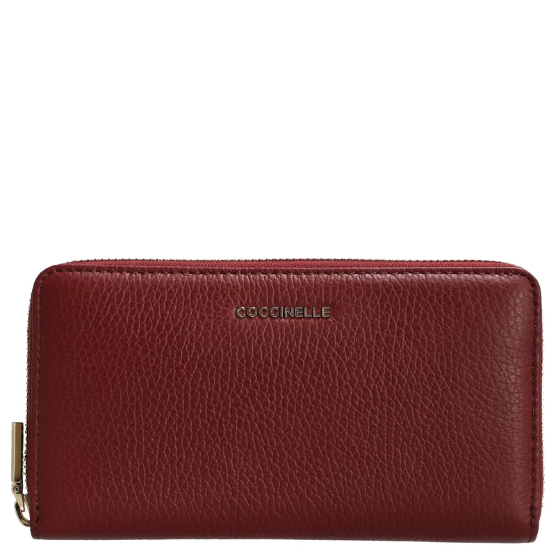 Coccinelle Metallic Soft - Cartera 7 ranuras para tarjetas 18 cm (ribes)