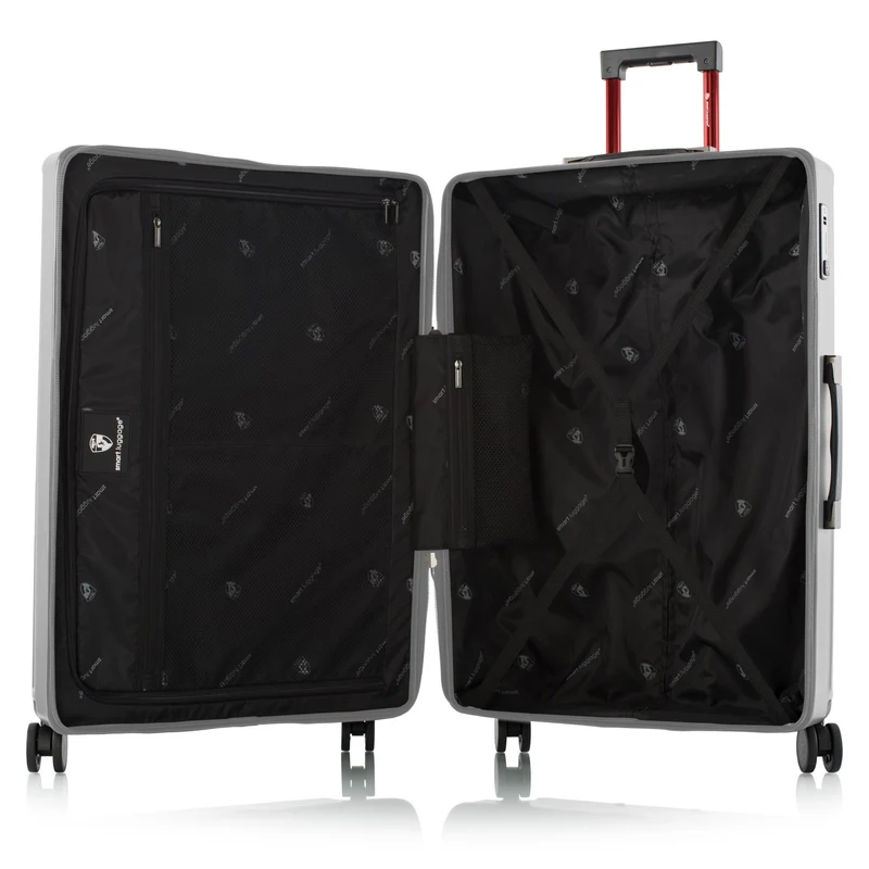 Heys SmartLuggage - Set de trolley con 4 ruedas 3 piezas L/M/S (silver)