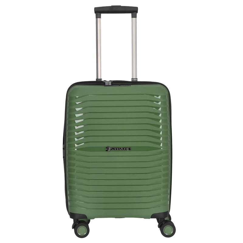 Stratic Bright+ - Trolley de 4 ruedas 56 cm S expandible (olive)