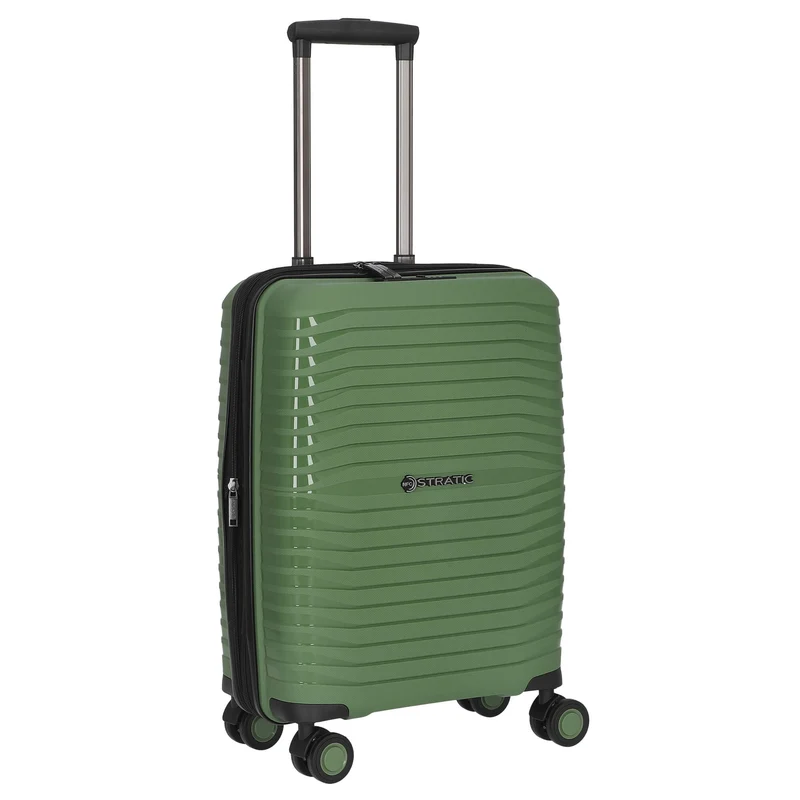 Stratic Bright+ - Trolley de 4 ruedas 56 cm S expandible (olive)