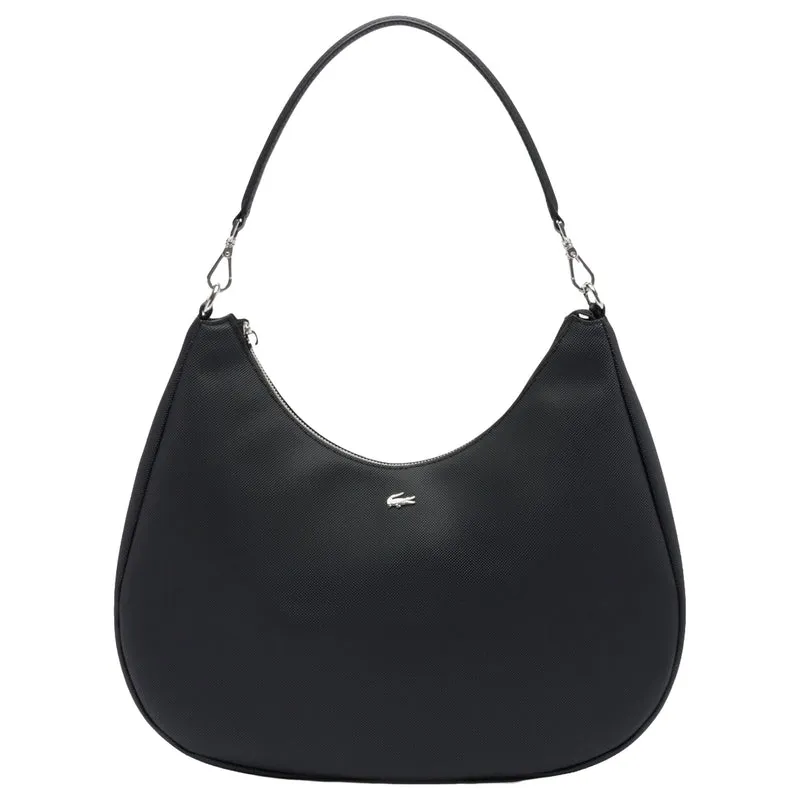 Lacoste Daily City Hobo Bag - Bolso de hombro 23 cm (noir)