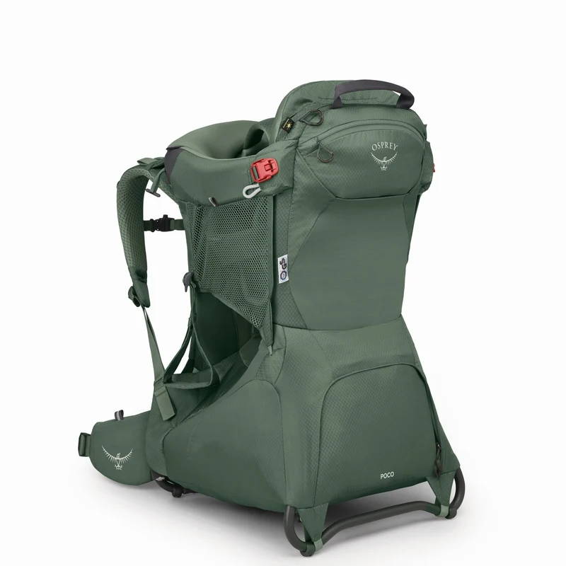 Osprey Poco Little Child Carrier + Raincover - Mochila portabebés (Kraxe) (koseret green)