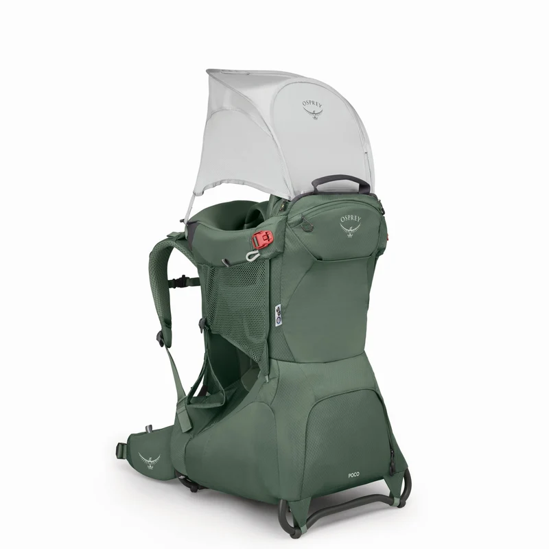 Osprey Poco Little Child Carrier + Raincover - Mochila portabebés (Kraxe) (koseret green)