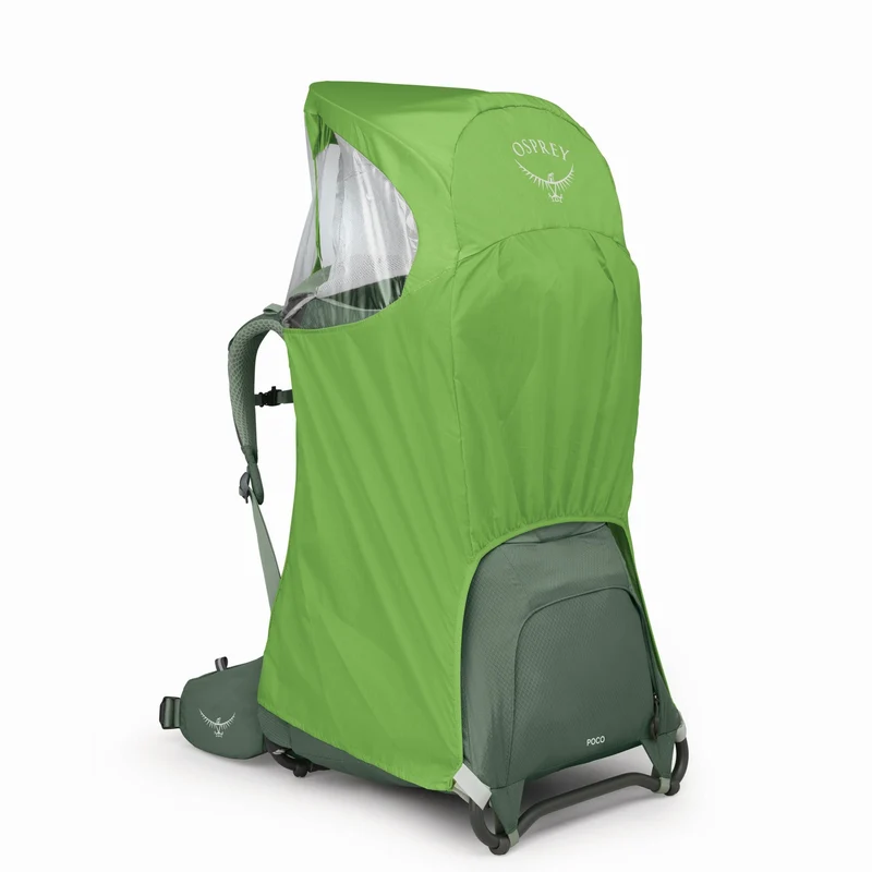 Osprey Poco Little Child Carrier + Raincover - Mochila portabebés (Kraxe) (koseret green)