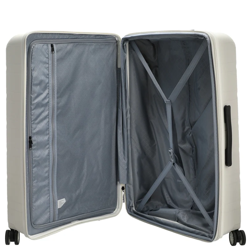D&N Travel Line 4700+ - Trolley de 4 ruedas L 78 cm expandible (cream white)