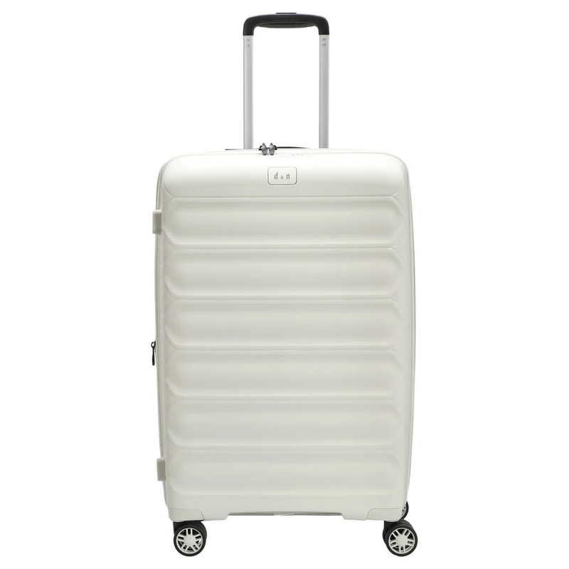 D&N Travel Line 4700+ - Trolley de 4 ruedas M 68 cm expandible (cream white)