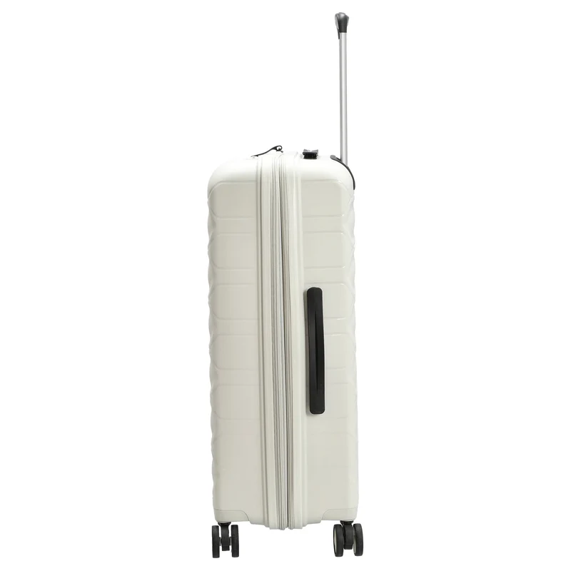 D&N Travel Line 4700+ - Trolley de 4 ruedas M 68 cm expandible (cream white)
