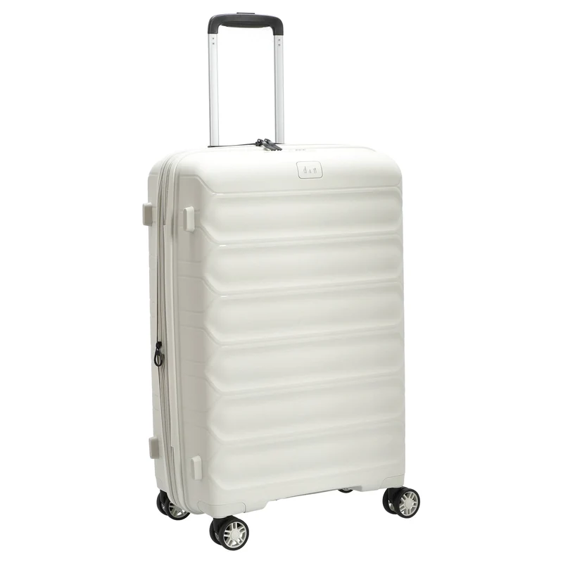 D&N Travel Line 4700+ - Trolley de 4 ruedas M 68 cm expandible (cream white)