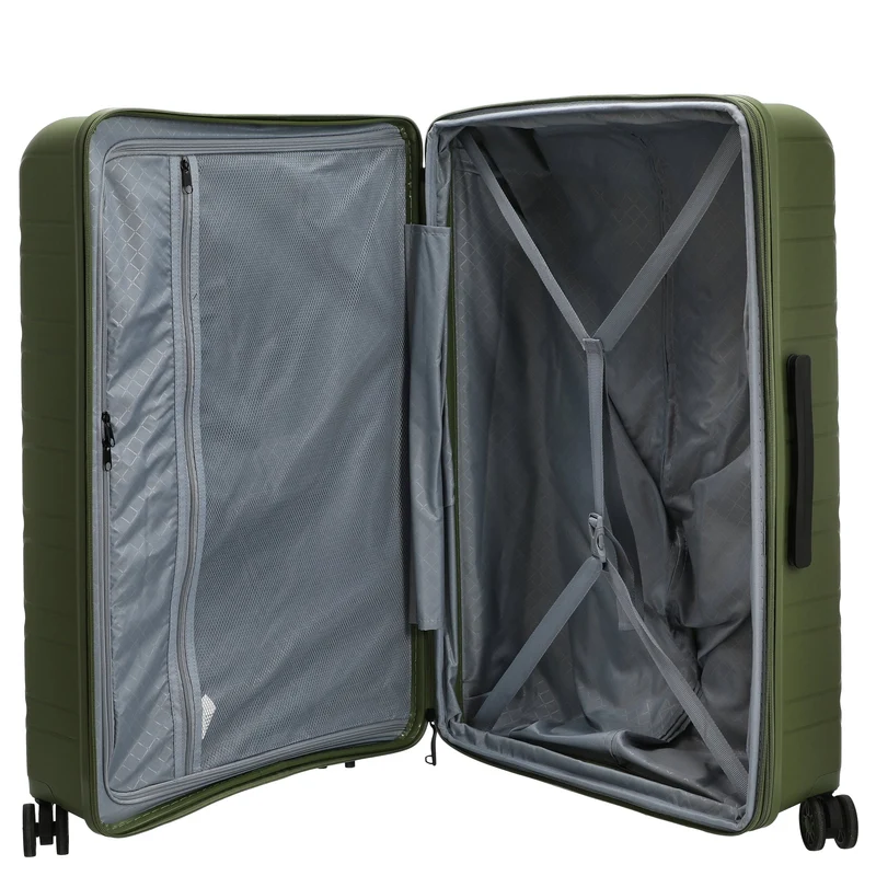 D&N Travel Line 4700+ - Trolley de 4 ruedas L 78 cm expandible (olive green)