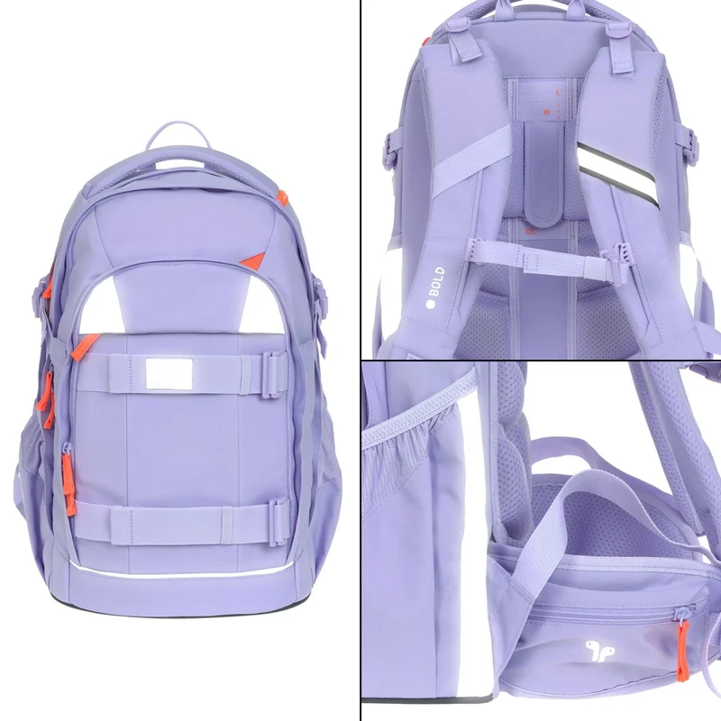 Lässig Bold Origin - Mochila escolar 46.5 cm (Lavender)