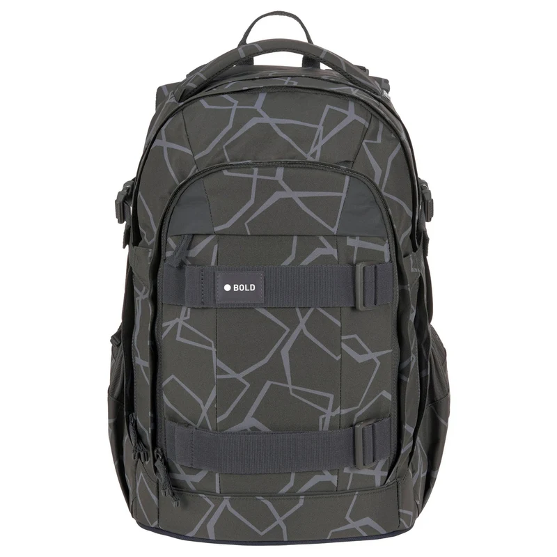 Lässig Bold Origin - Mochila escolar 46.5 cm (Edges Grey)