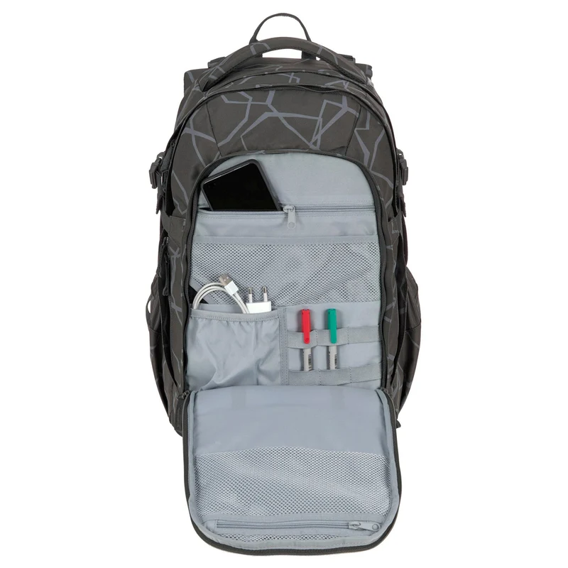 Lässig Bold Origin - Mochila escolar 46.5 cm (Edges Grey)
