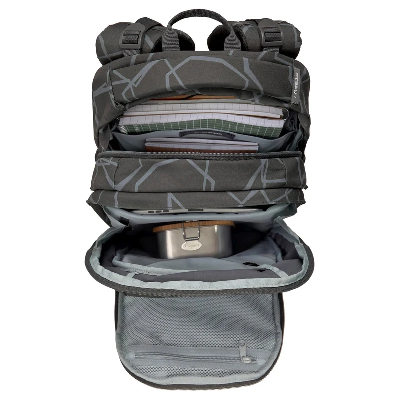 Lässig Bold Origin - Mochila escolar 46.5 cm (Edges Grey)