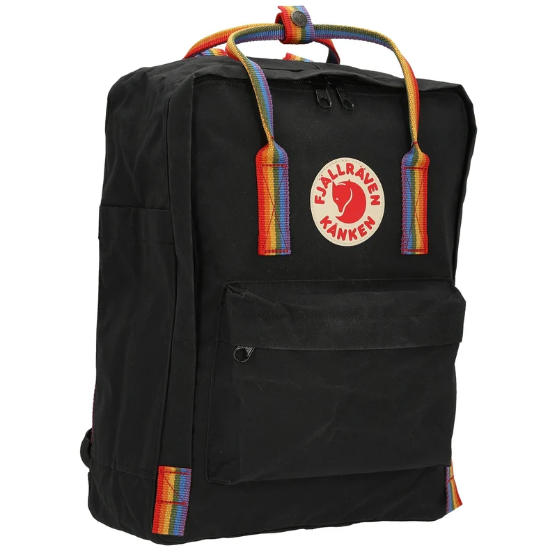 Fjällräven Kånken Rainbow - Mochila 38 cm (black-rainbow pattern)