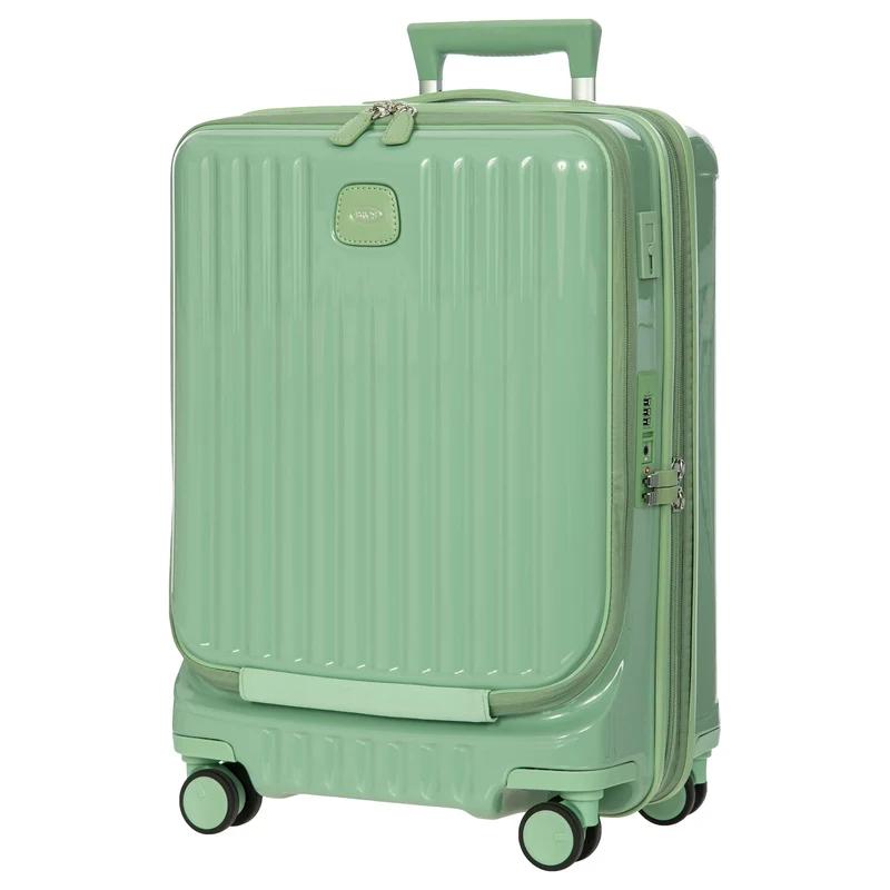 Brics Positano - Trolley de cabina de 4 ruedas 55 cm USB expandible (salbei)